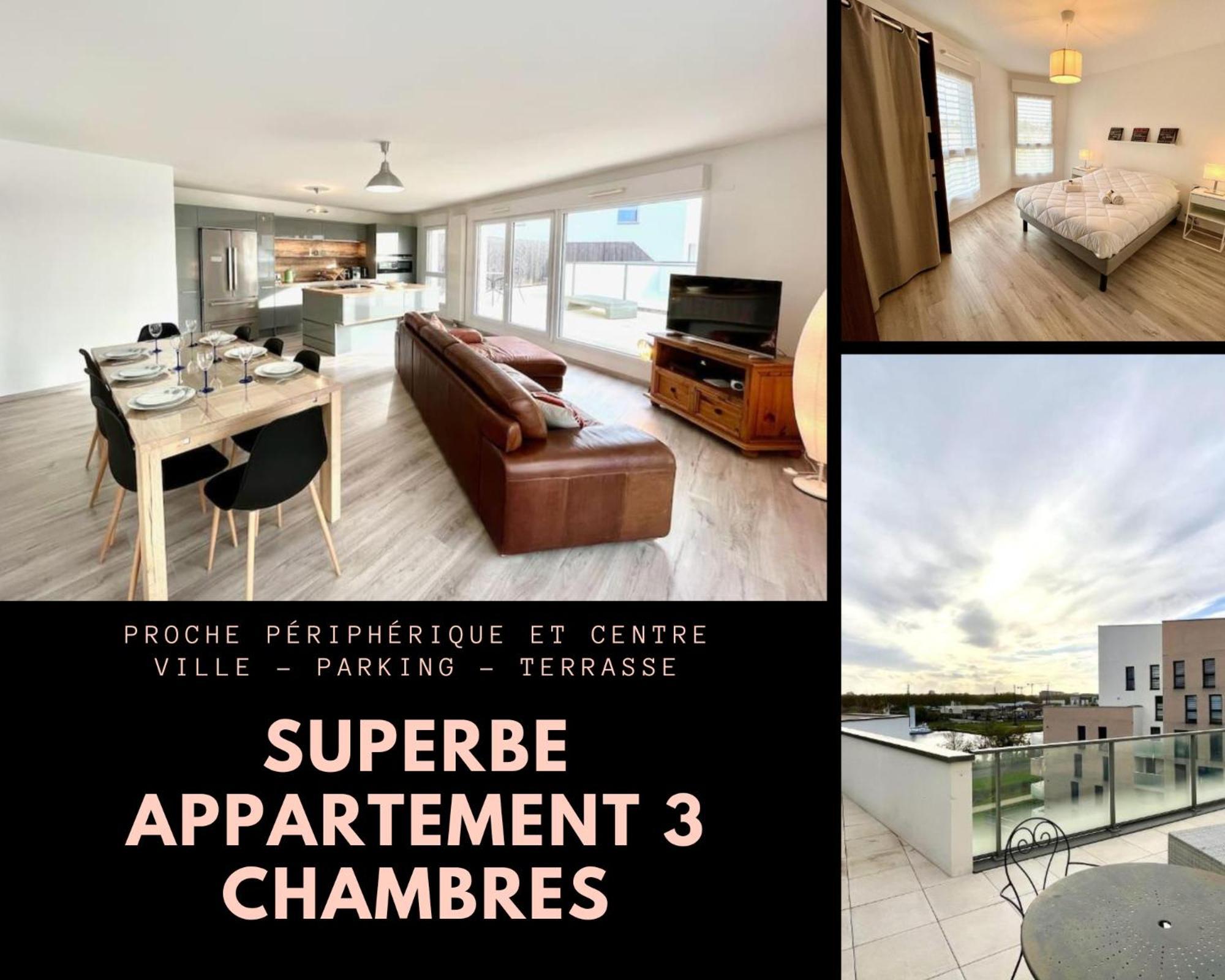 T4 Avec Grande Terrasse Et Parking Prive